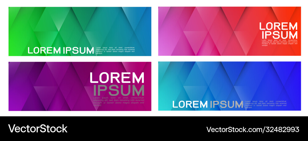 Colorful Triangle Gradient Background vector image