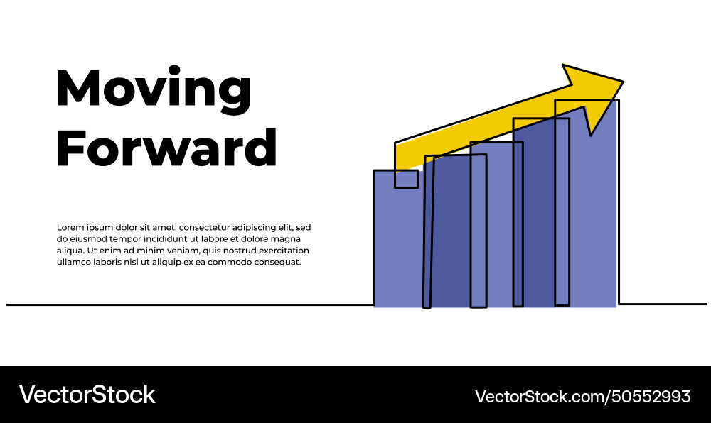 Continuous line design of arrow one vector image