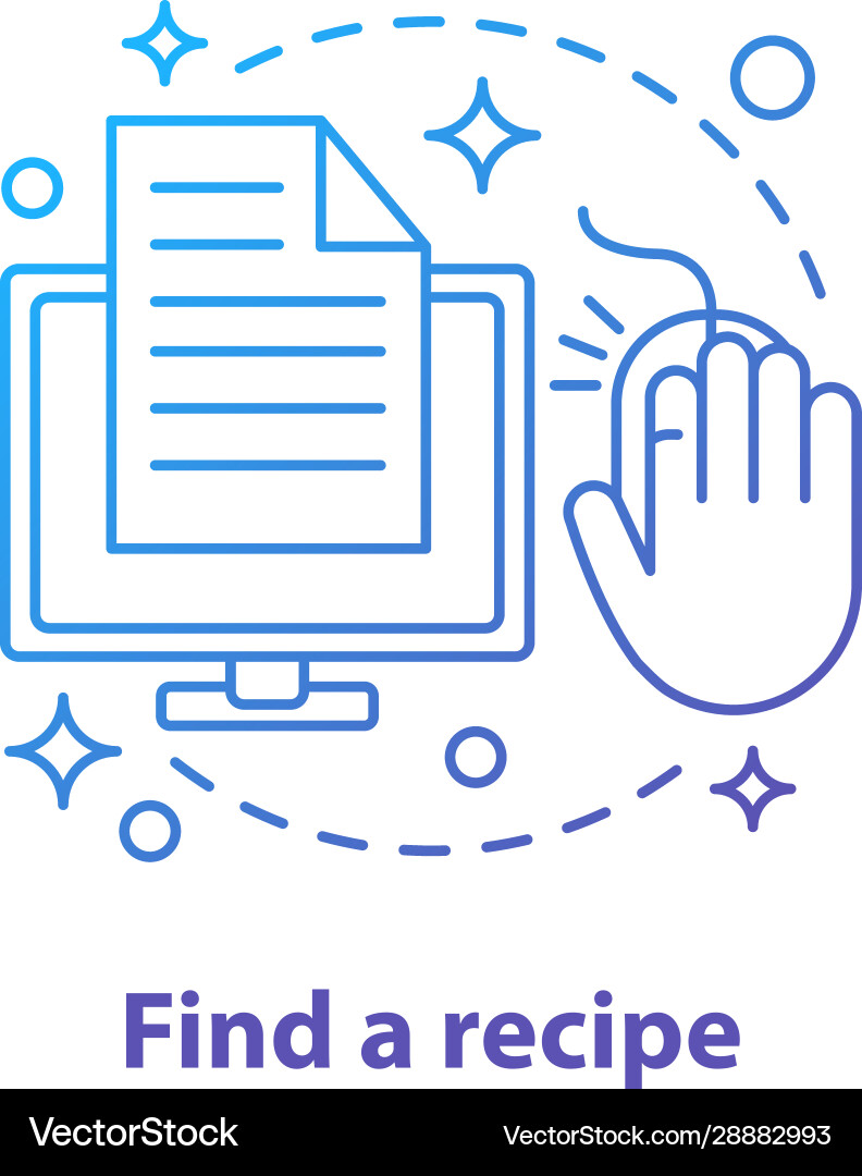 Data searching concept icon Vector Image