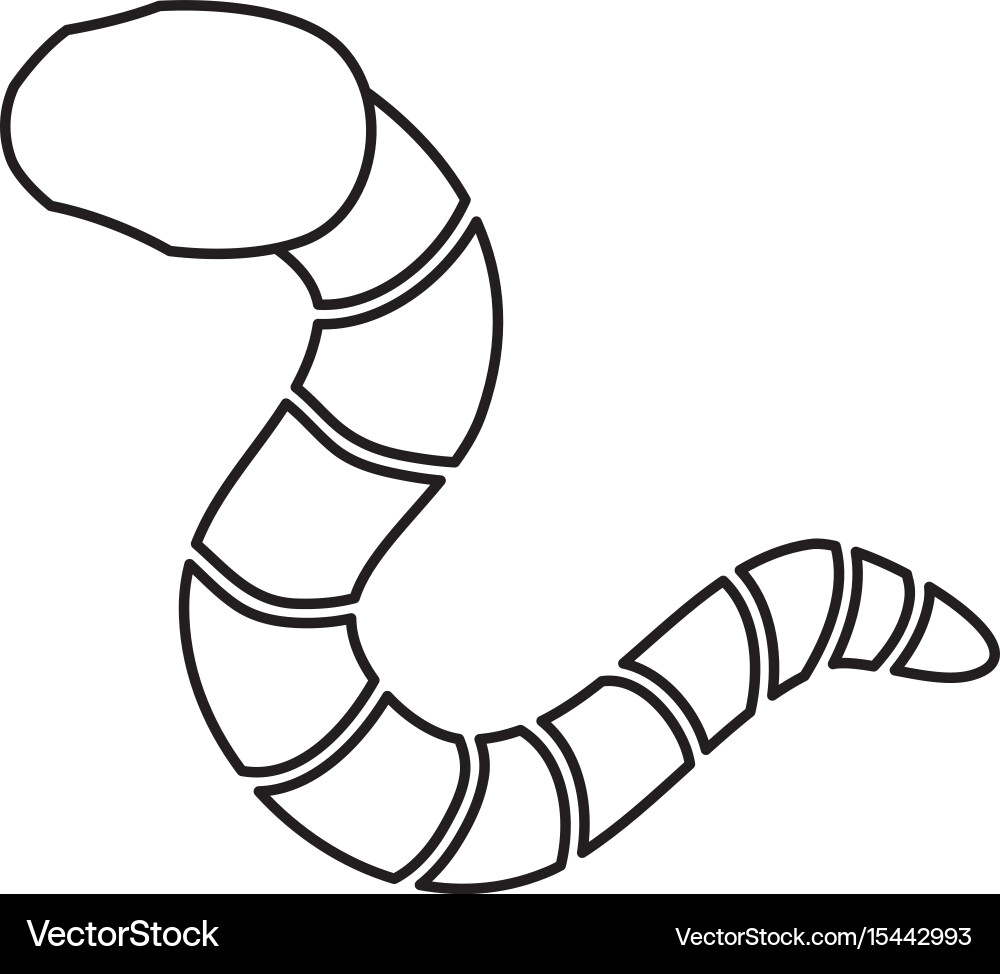 Isolated hacker virus worm vector image