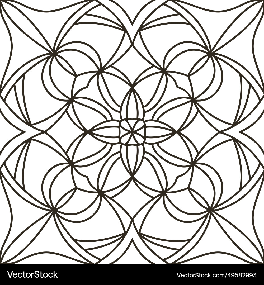 Outline seamless pattern isolated doodle Outline seamless pattern isolated doodle vector image