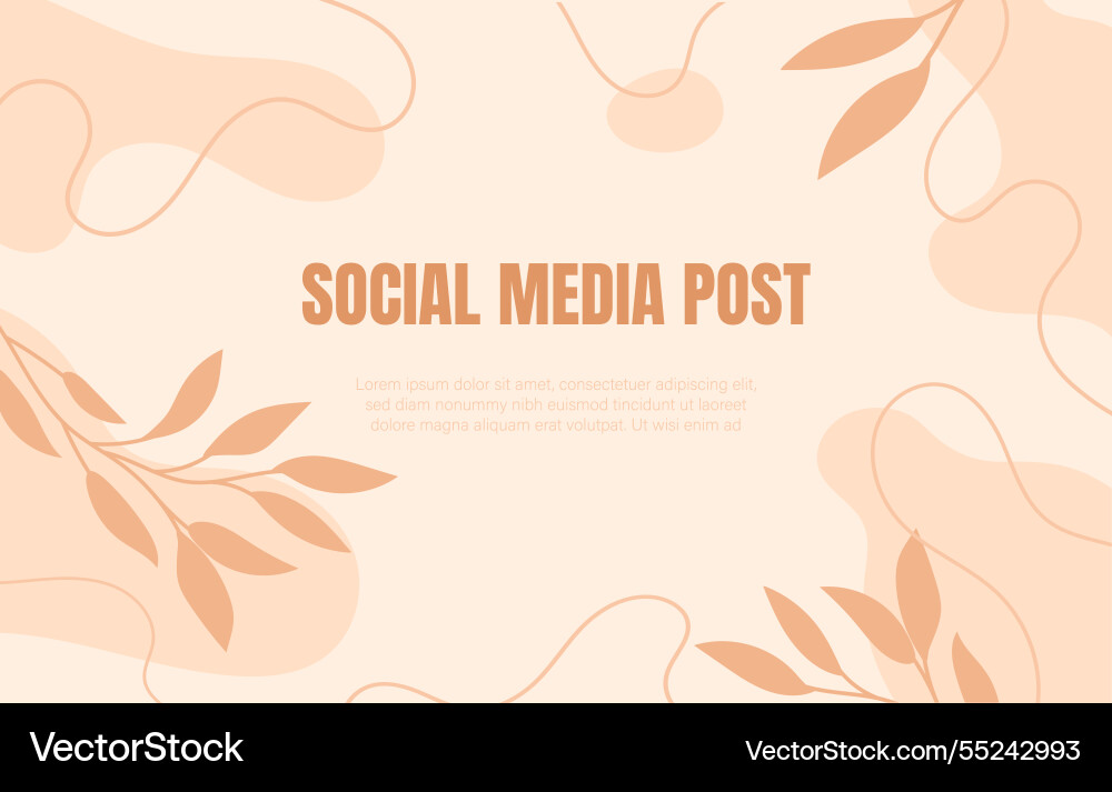 Social media post template Social media post template vector image