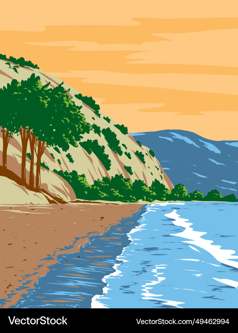 Bolinas strand in marin county california usa wpa Bolinas strand in marin county california usa wpa vektorbild
