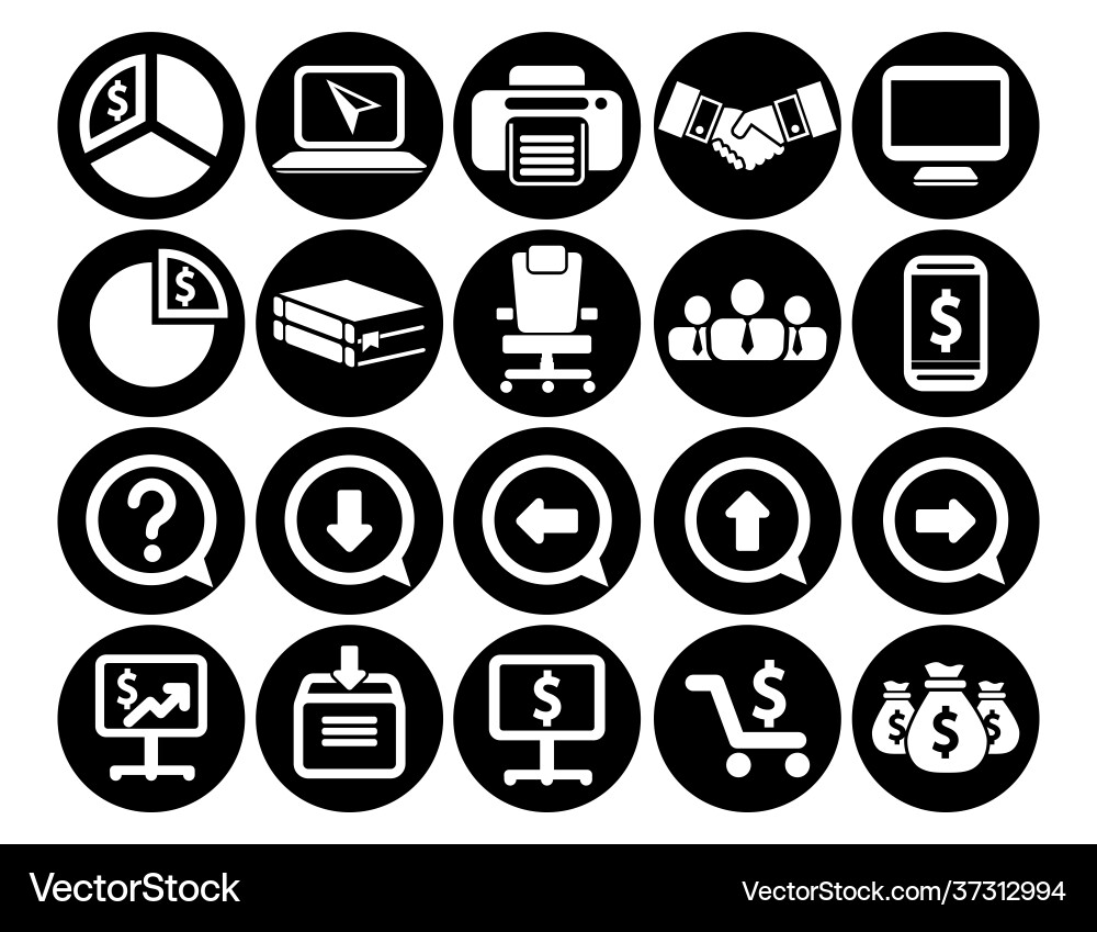 Cms content management system web design icons vector image