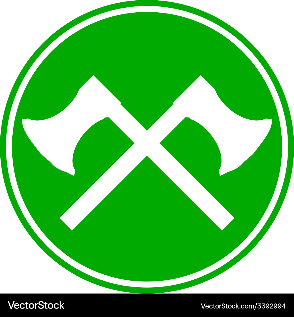 Crossed axes button Vector Image