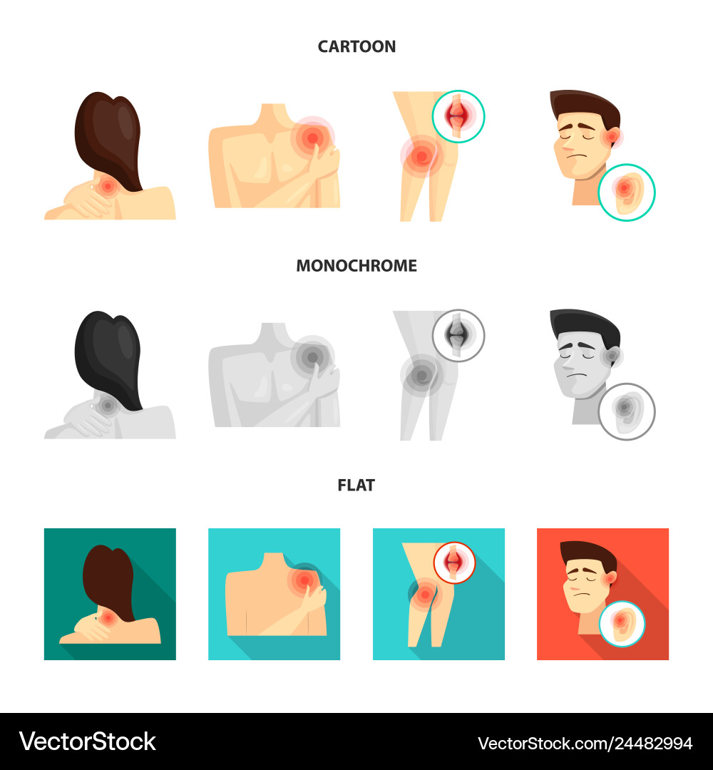 Design of hospital and rendering icon set Design of hospital and rendering icon set vector image