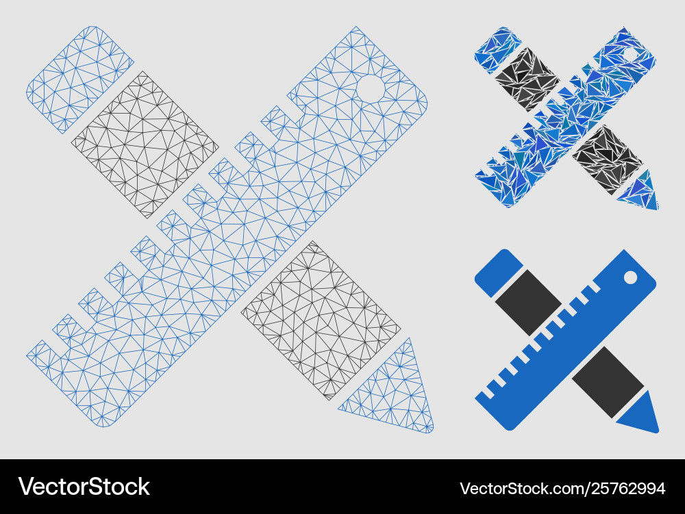 Design tools mesh network model Design tools mesh network model vector image