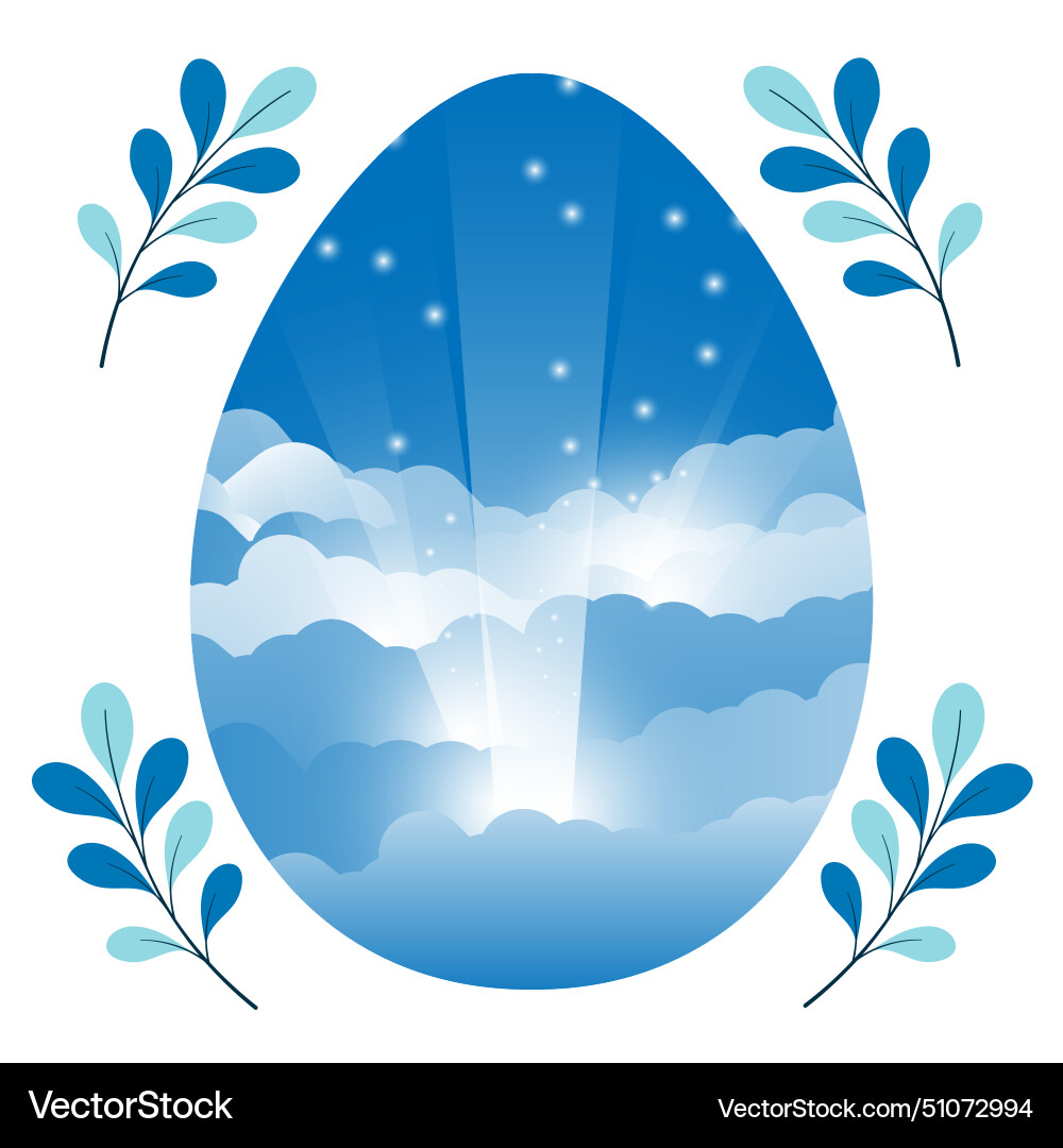Easter background image with elements Easter background image with elements Vector Image