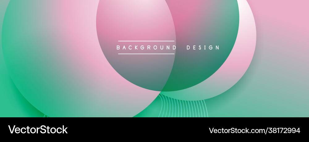 Gradient circles with shadows techno Gradient circles with shadows techno vector image