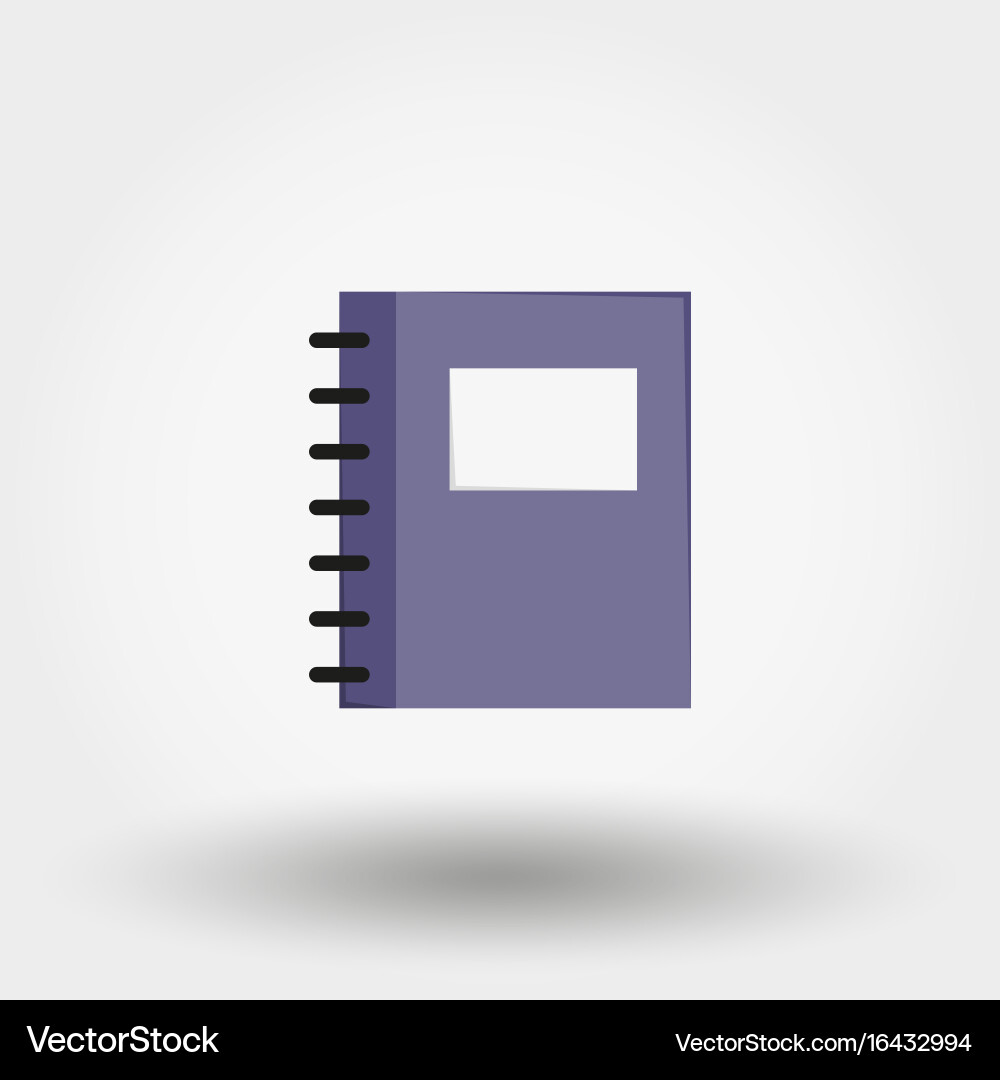 Notebook icon vector image