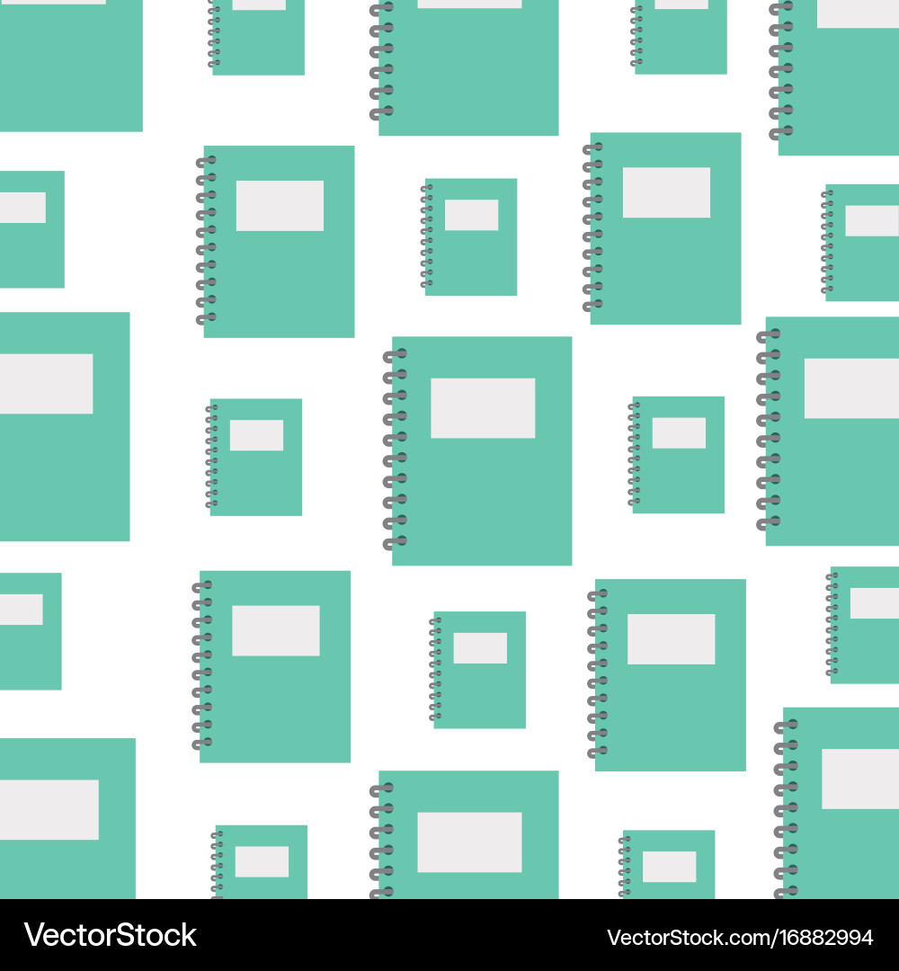 Notebook school pattern background Royalty Free Vector Image