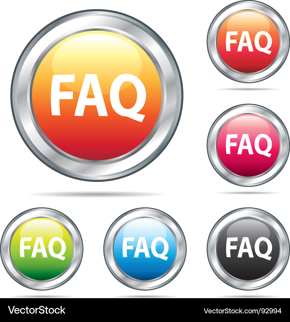 Question Mark Buttons vector image