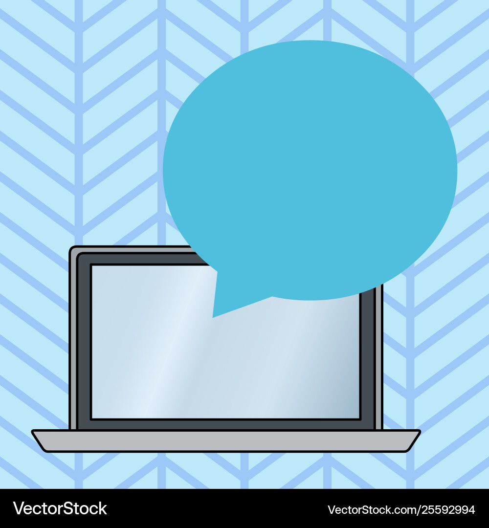 Round shape empty speech bubble floating over open Round shape empty speech bubble floating over open Vector Image