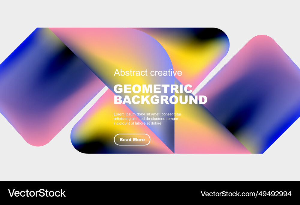 Square and triangle design with fluid gradients Square and triangle design with fluid gradients Vector Image