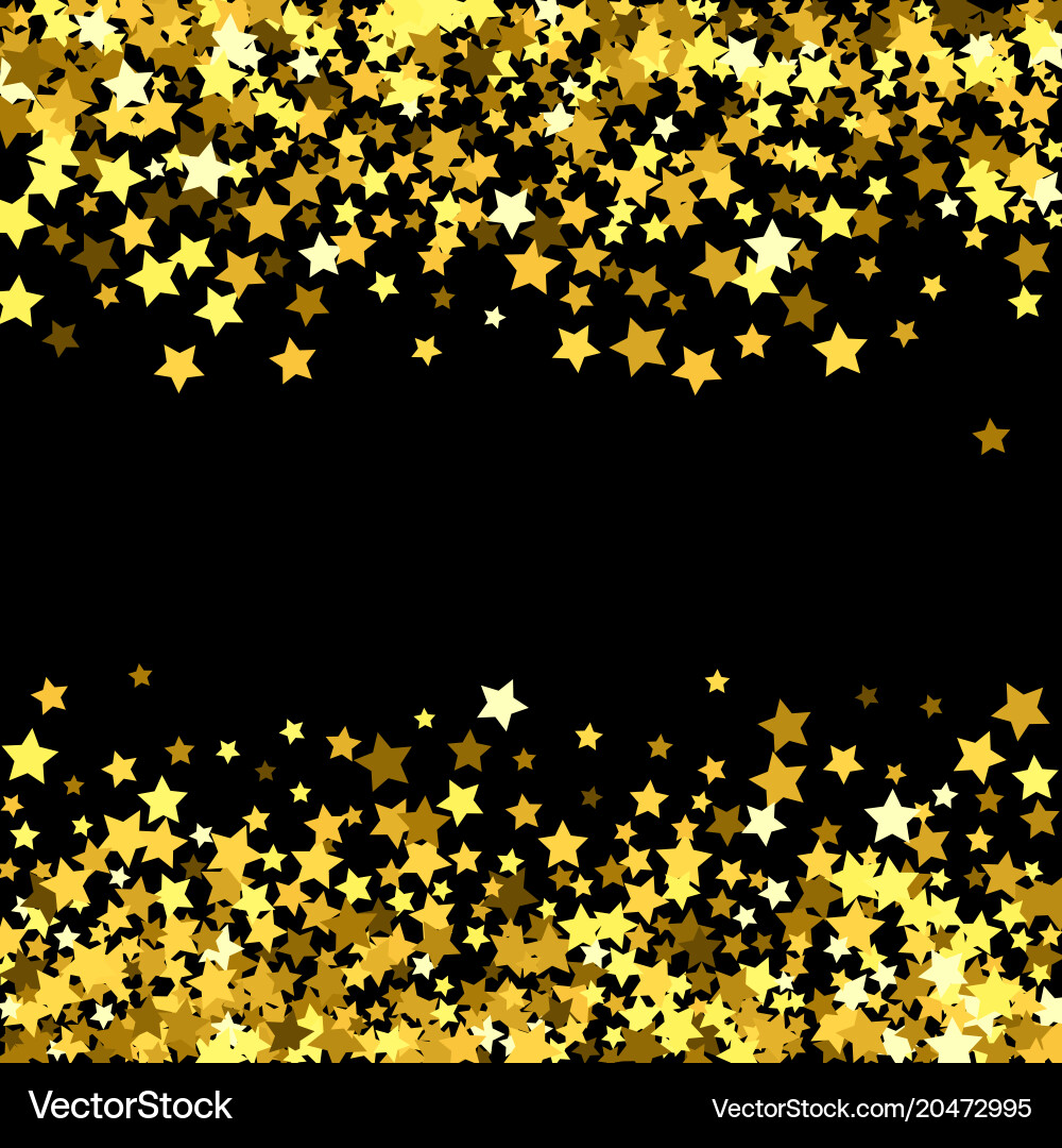 Abstract pattern of random falling stars vector image
