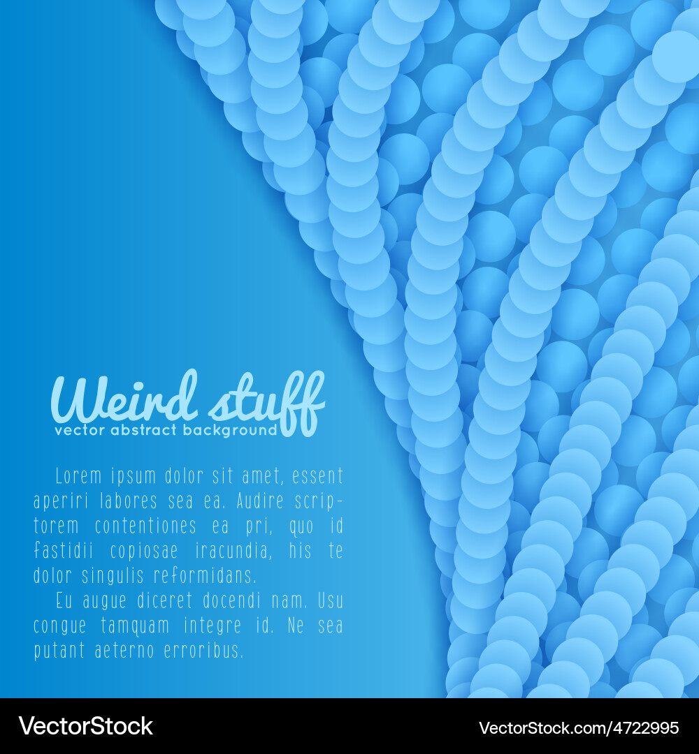 Array of paper cut circles with shadows in form vector image