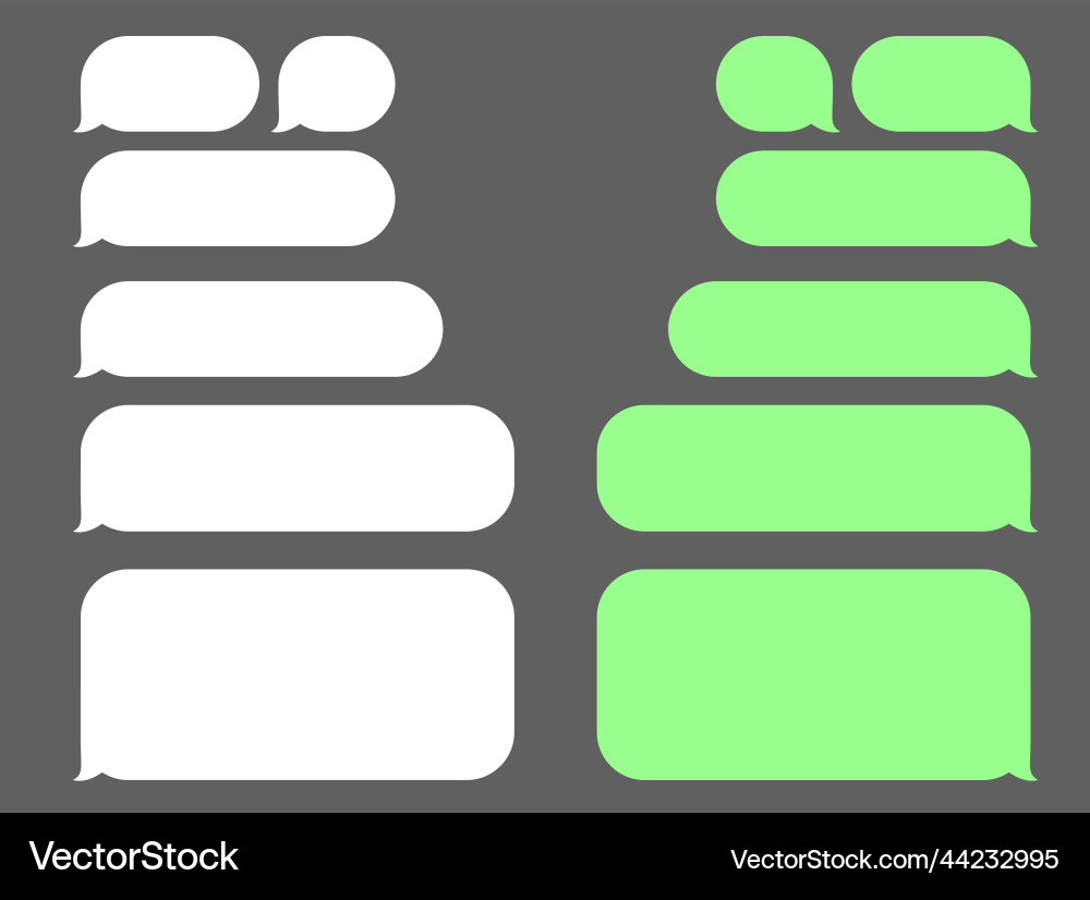 Chat text box empty messages template Chat text box empty messages template vector image