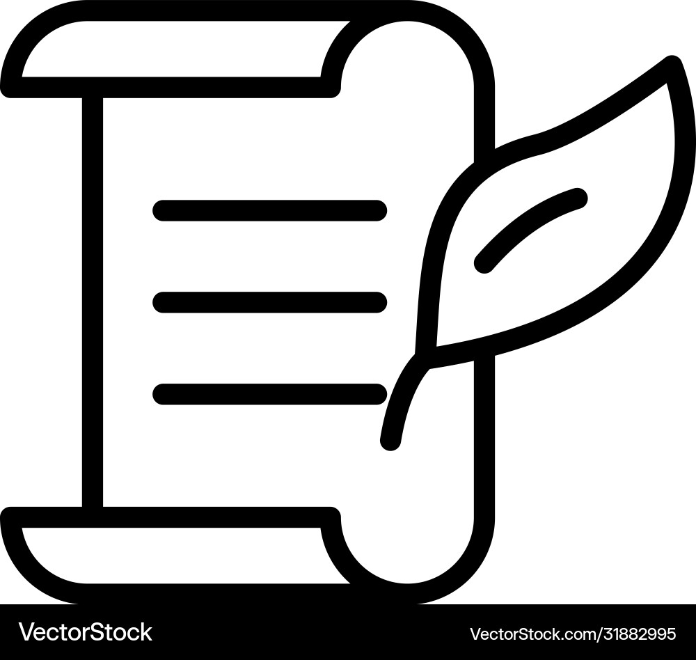 Contract line icon Contract line icon Vector Image