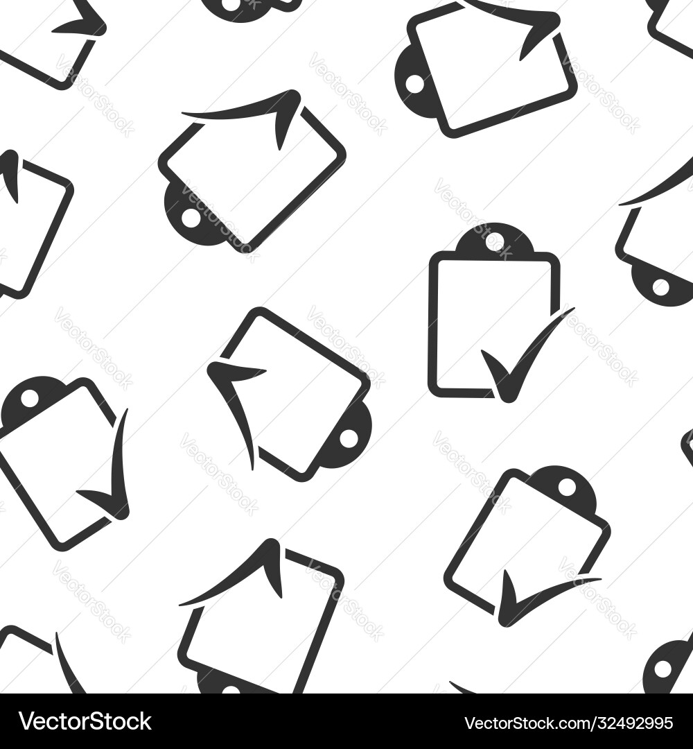 Document checklist icon in flat style report Document checklist icon in flat style report Vector Image