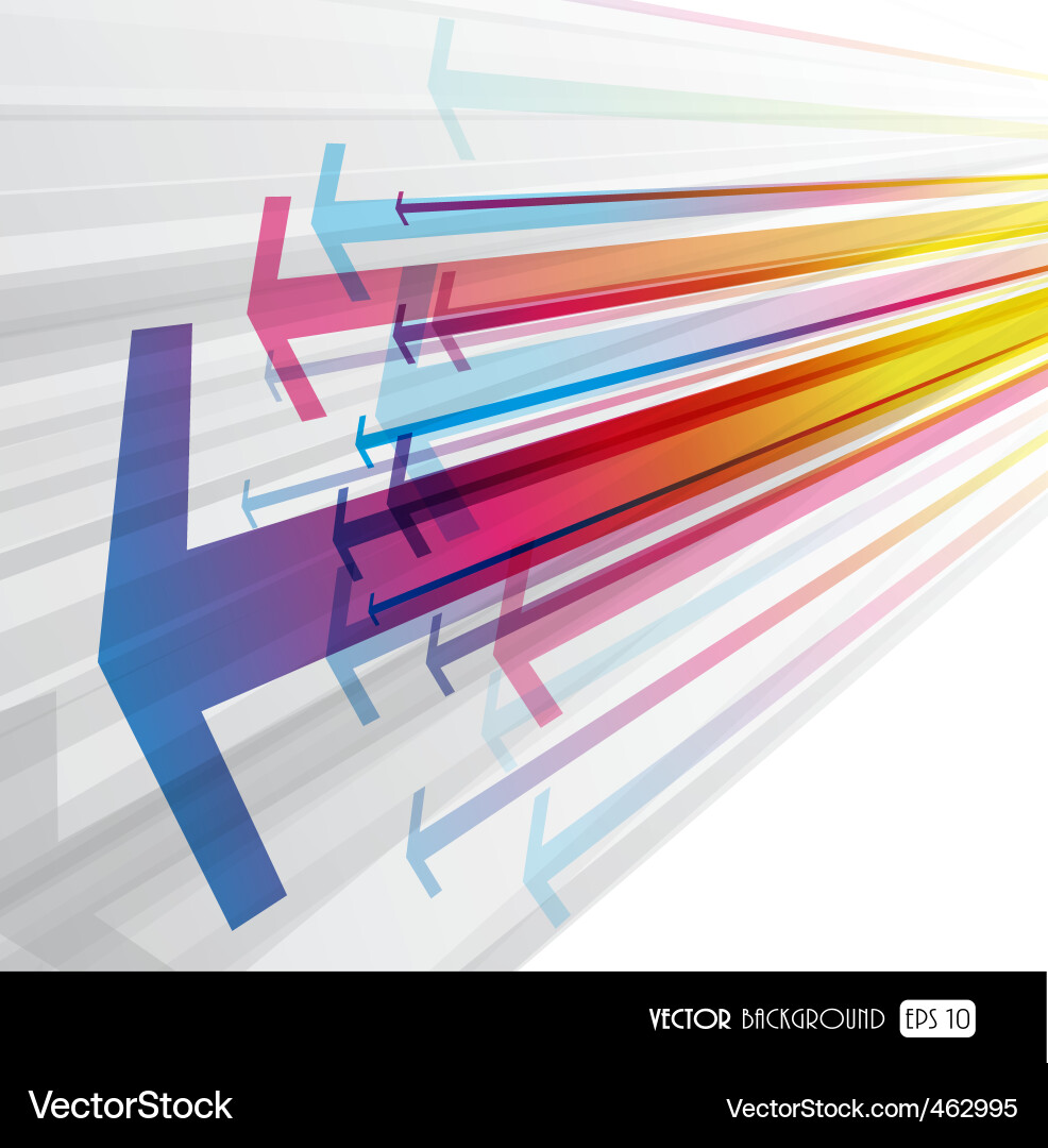 Dynamic Arrow Background Vector Image