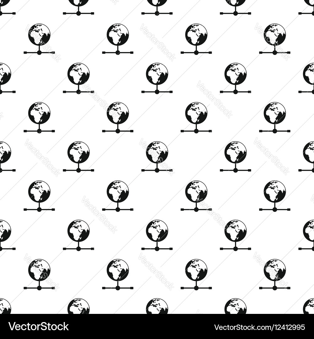 Globe pattern simple style Vector Image