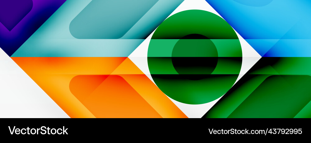 Square and circle minimal abstract background Square and circle minimal abstract background Vector Image