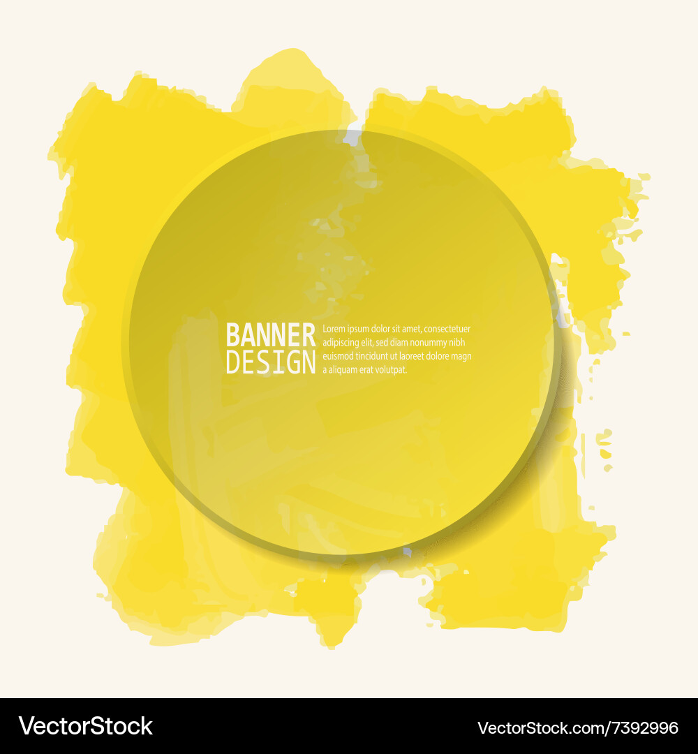 Abstract artistic background with paint element vector image