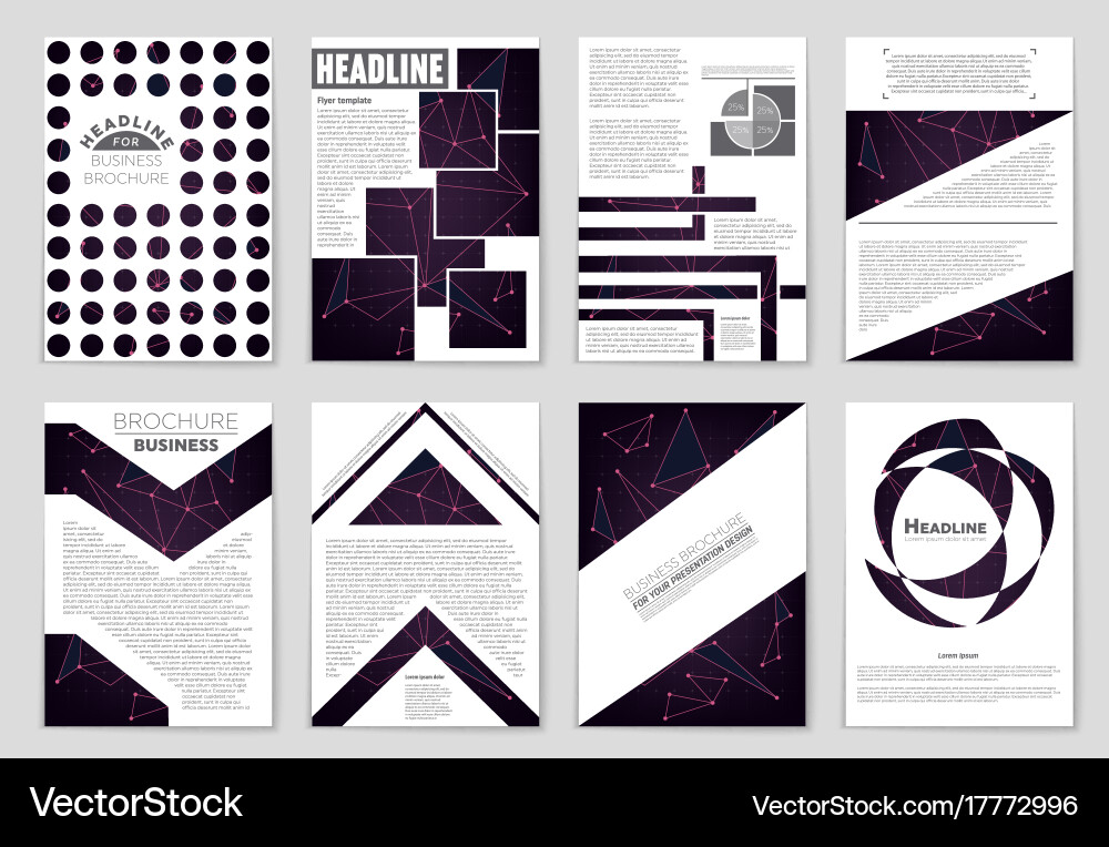 Abstract layout background set for art vector image