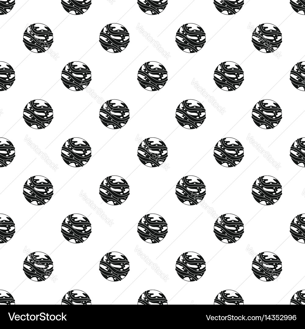 Alone planet pattern vector image