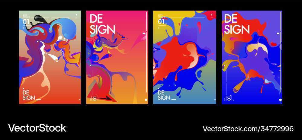 Colorful abstract fluid gradient pattern Colorful abstract fluid gradient pattern vector image