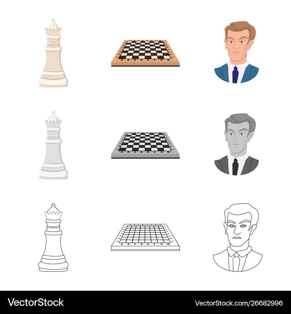 Isolated object checkmate and thin symbol set Isolated object checkmate and thin symbol set vector image