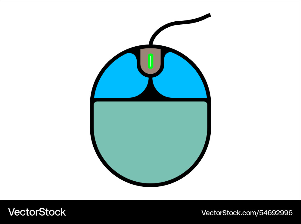 Minimalist computer mouse icon design clean Minimalist computer mouse icon design clean Vector Image