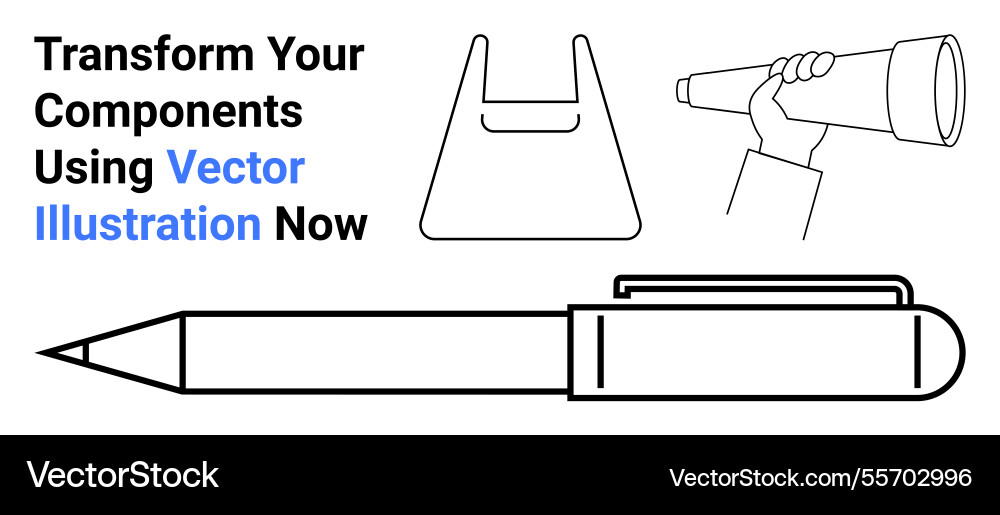 Transform your components with minimalist Vector Image