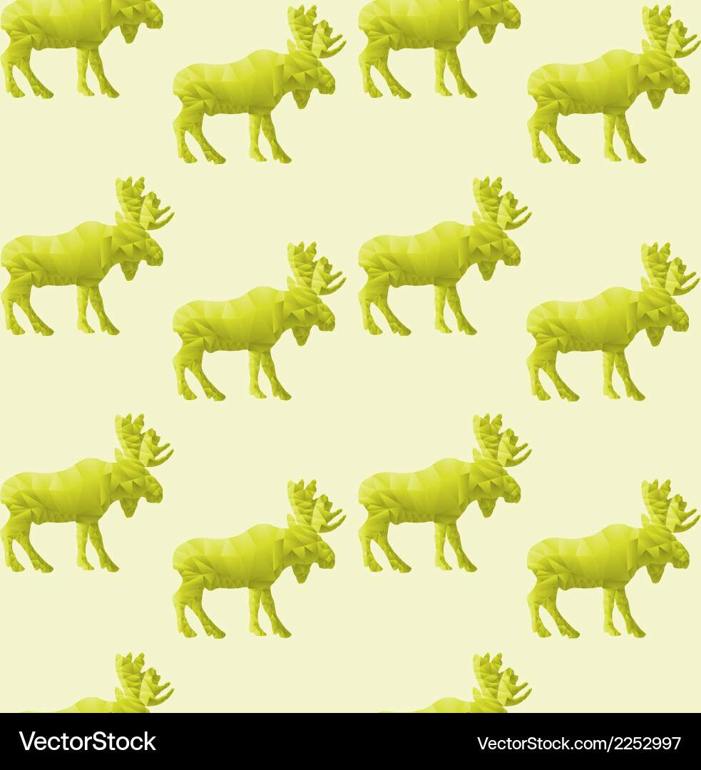 Abstract triangular moose vector image