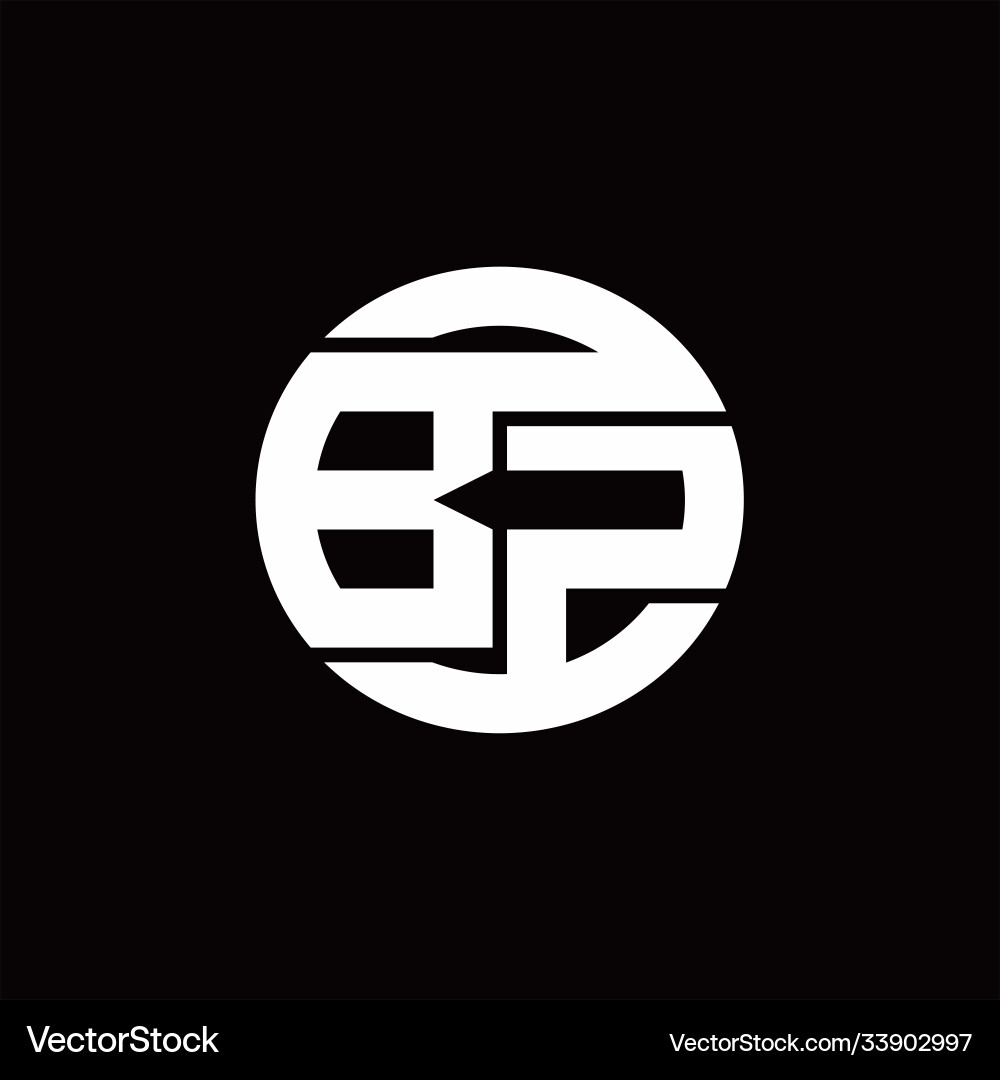 Bz logo monogram with rounded line swipe design Bz logo monogram with rounded line swipe design Vector Image