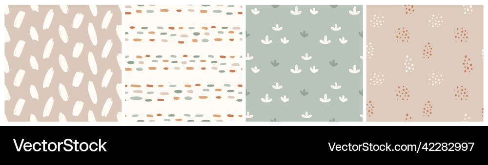 Collection of seamless matching patterns Collection of seamless matching patterns Vector Image