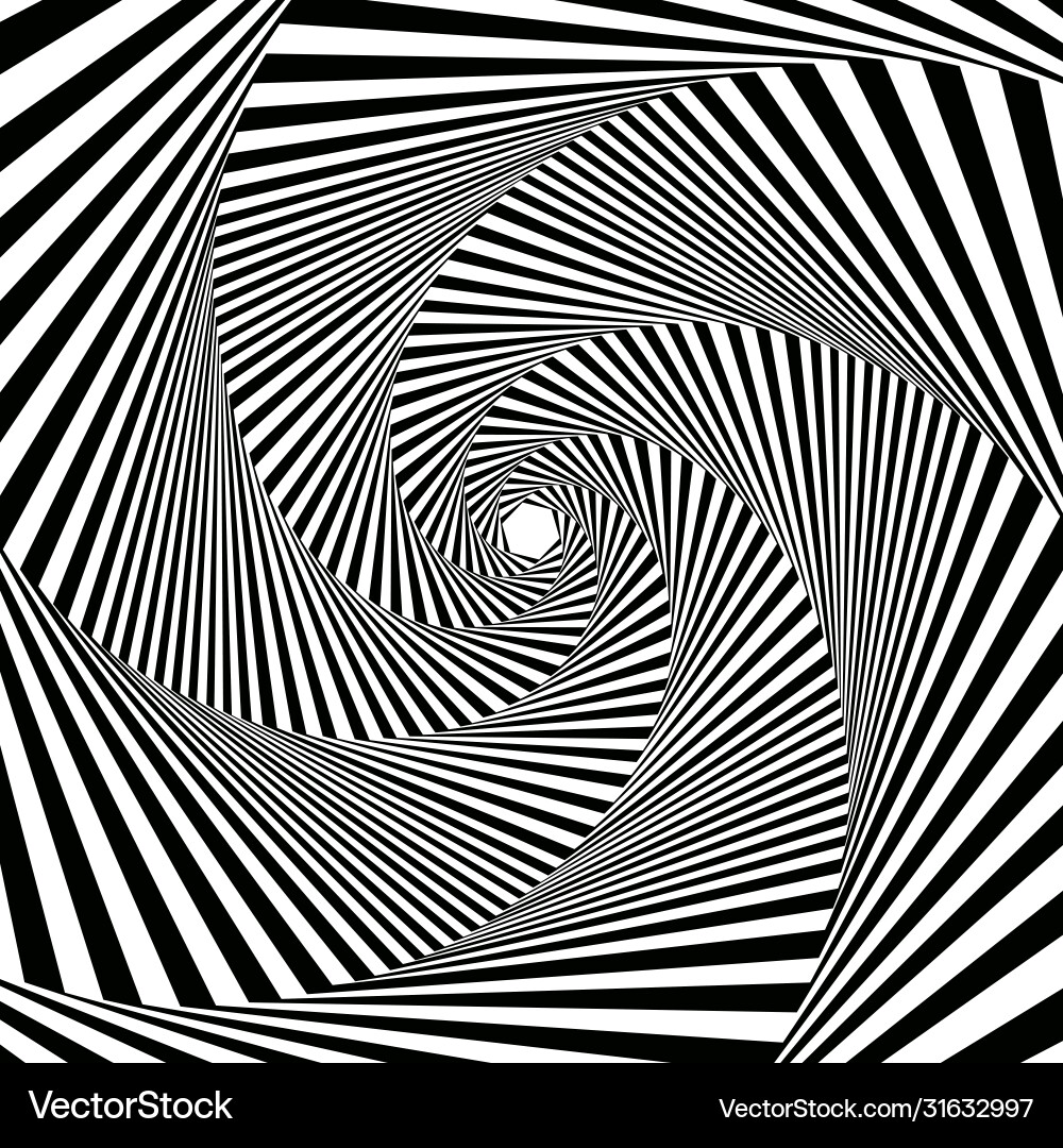 Digital whirling monochrome hexagonal forms Digital whirling monochrome hexagonal forms Vector Image