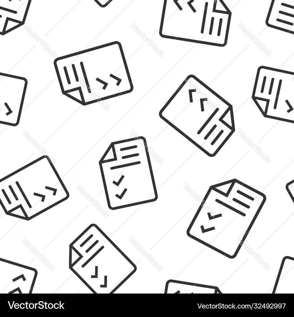 Document checklist icon in flat style report Vector Image