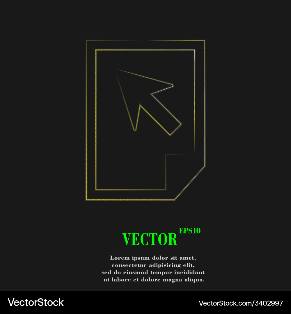File document icon symbol flat modern web design Vector Image