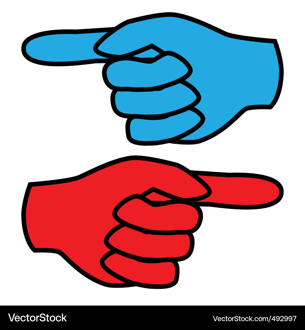 Forefinger vector image