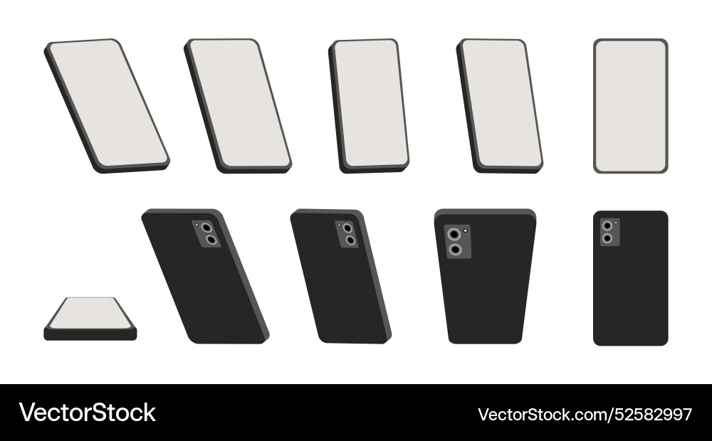 Gadget with empty screen phone presentation Gadget with empty screen phone presentation vector image
