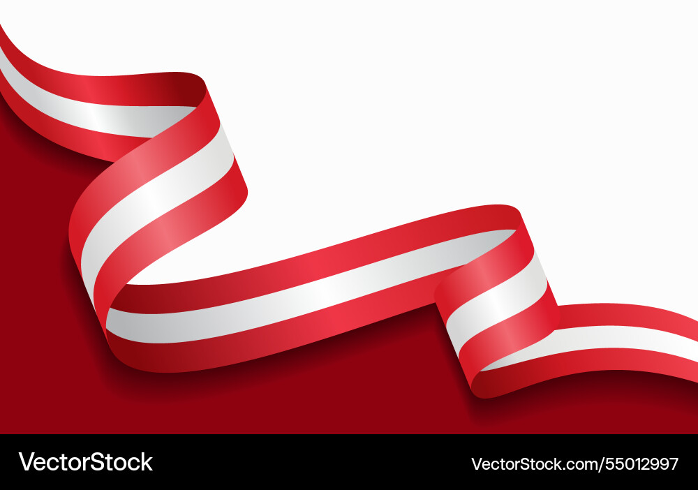 Peruvian flag wavy abstract background Vector Image