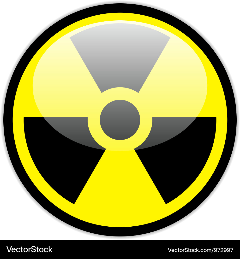 Radiation Warning Symbol vector image