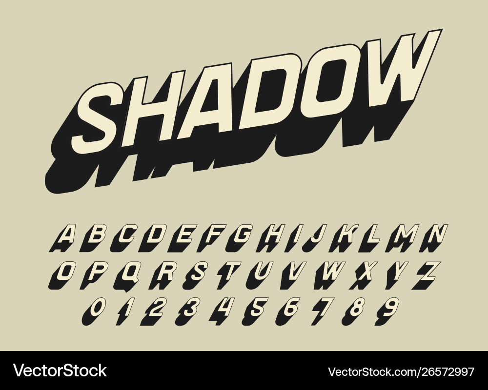 Retro Pop Art Font - Comic Style Vektorbild