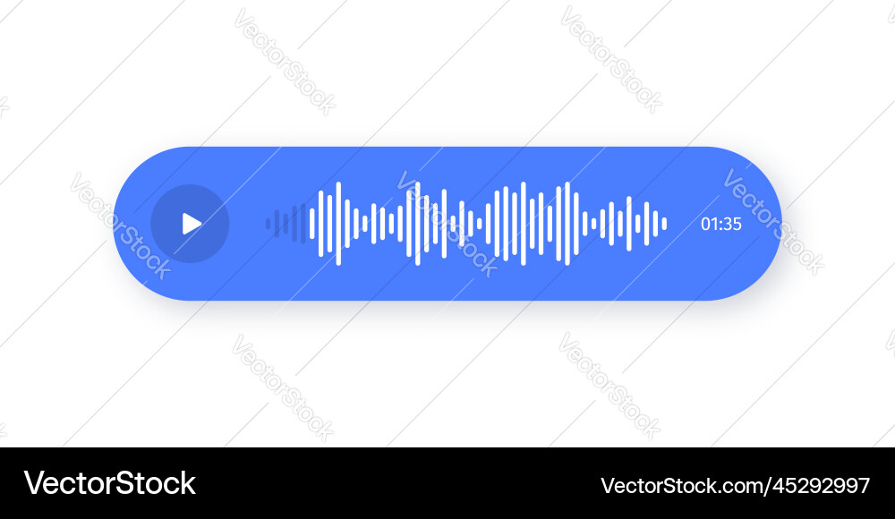 Voice messaging with sound wave and chat Voice messaging with sound wave and chat vector image