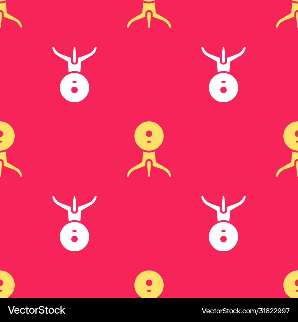 Yellow web camera icon isolated seamless pattern Yellow web camera icon isolated seamless pattern vector image