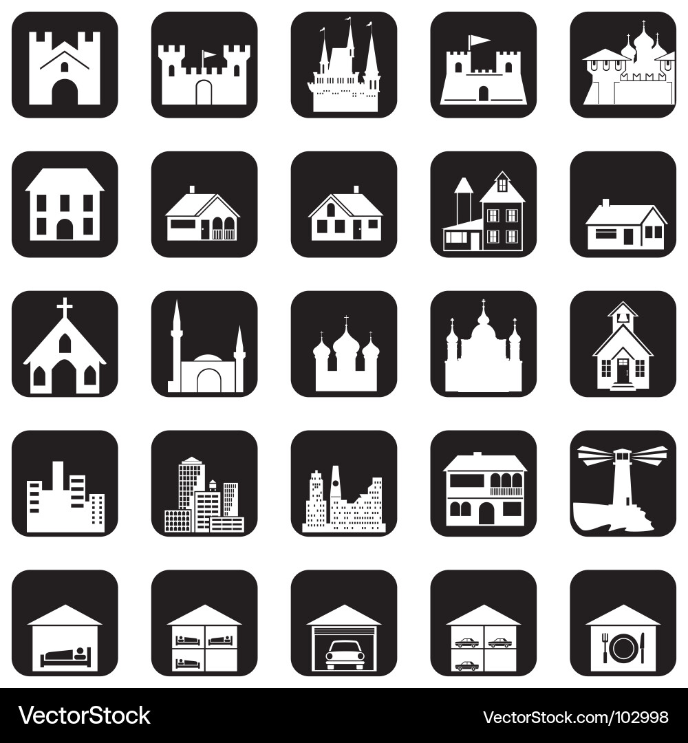 Architectural Icon Set vector image