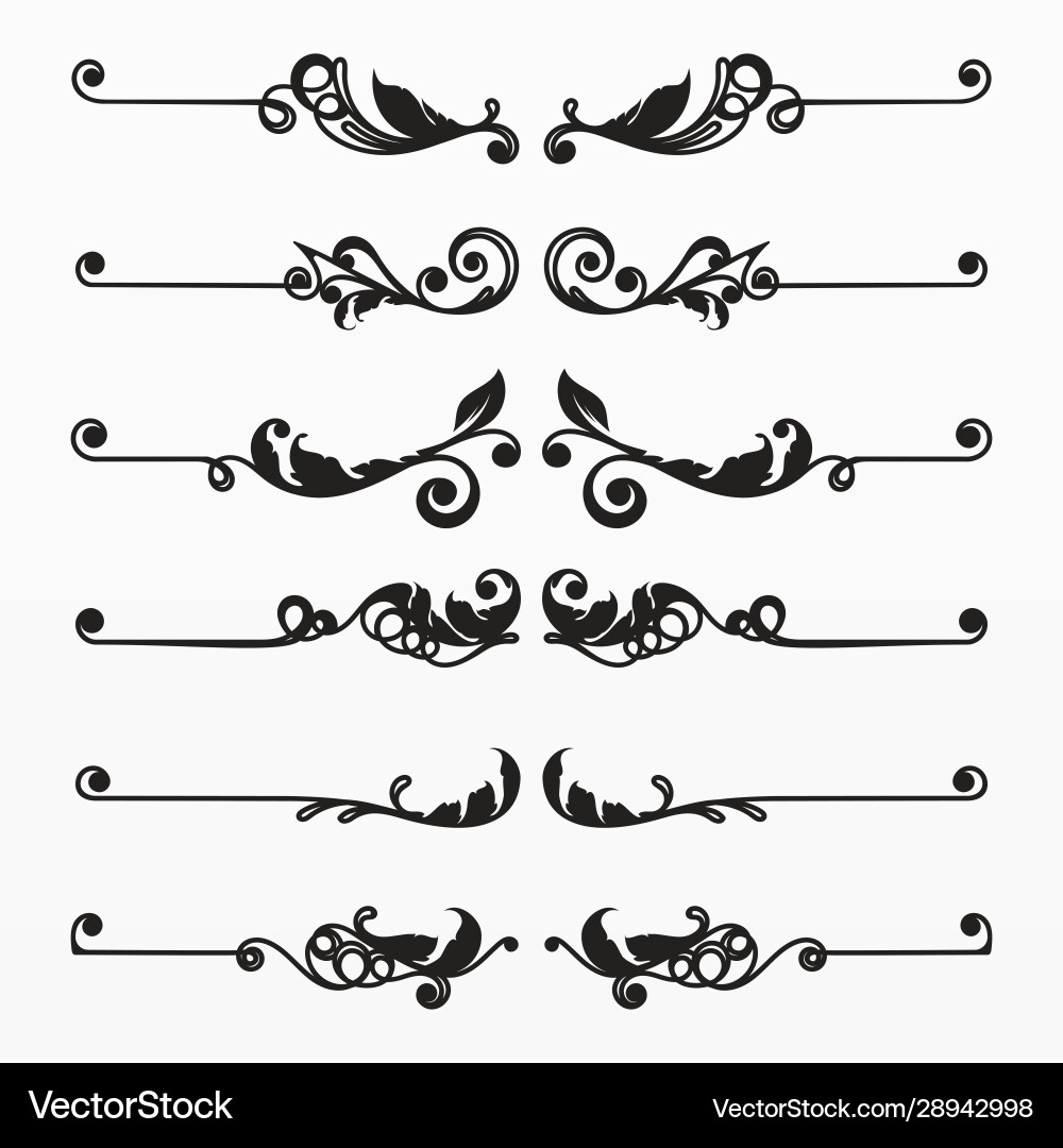 Border and frame collection set vector image