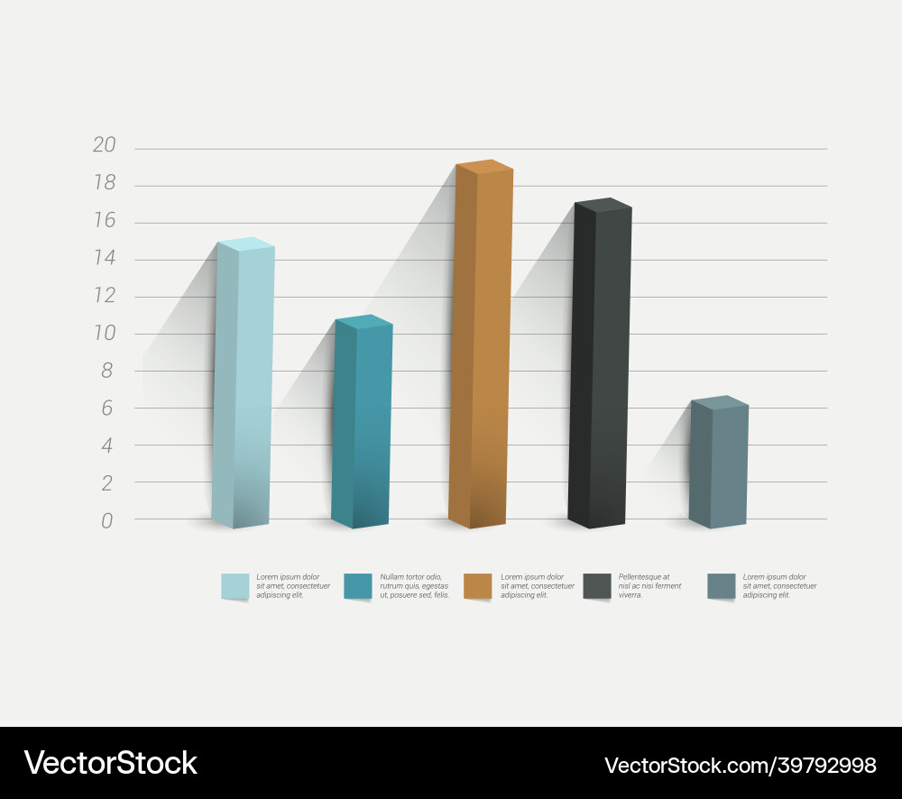 Flat chart graph simply color editable Flat chart graph simply color editable vector image