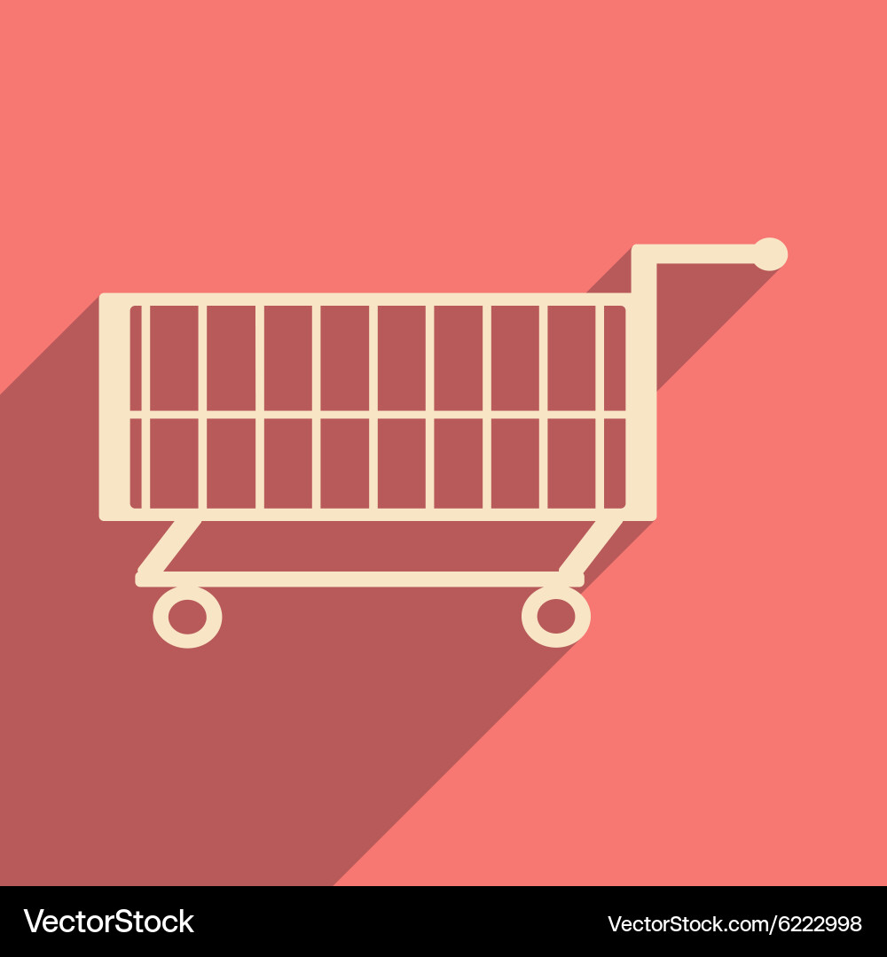 Flat with shadow icon and mobile application Vector Image